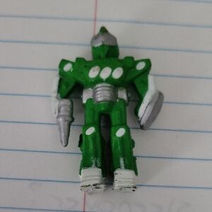 1994 Soma Sonic Rangers Green Robot Warror Mini Action Figure Used With Wear